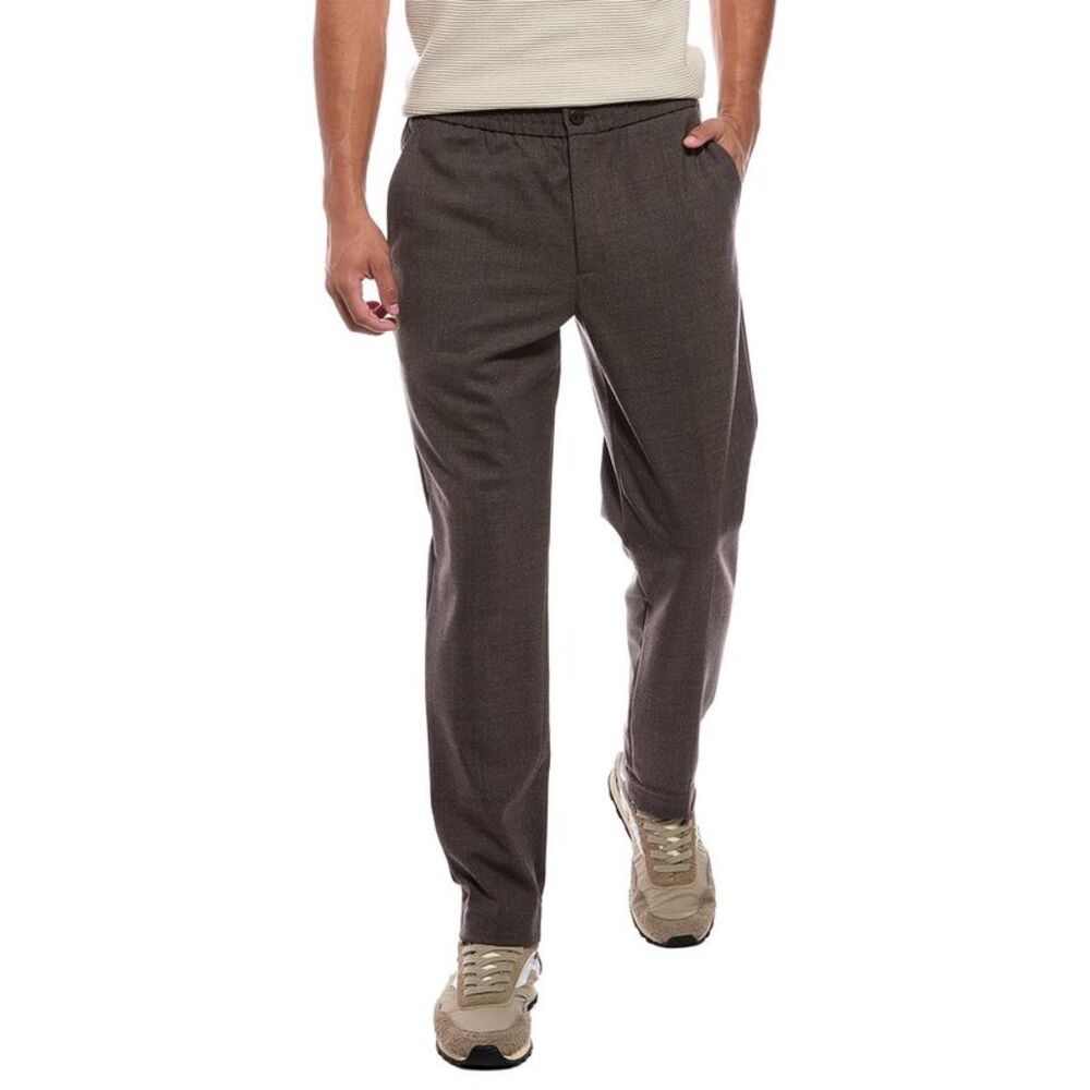 Theory Mens  Mayer Wool-Blend Pant, Brown